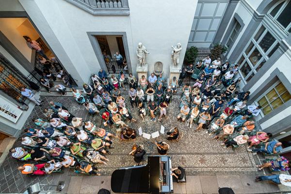 Cortile interno del Palazzo Mercantile