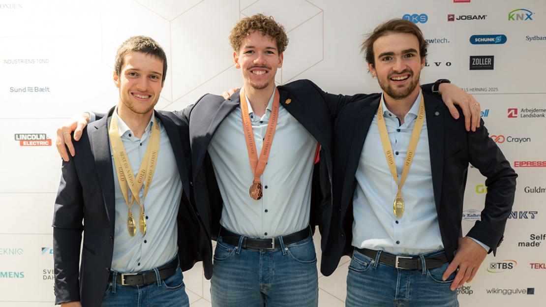 Jonas David Hofer, Christoph Auer und Raffael Stenico