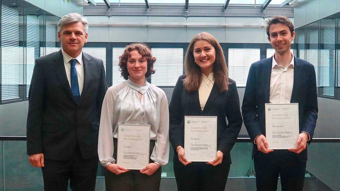Georg Lun, Laura Baldin, Doris Reiserer und Fabian Giovannini