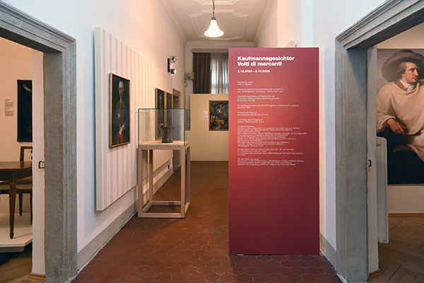 Eingang zur Ausstellung im 2. Stock des Merkantilmuseums