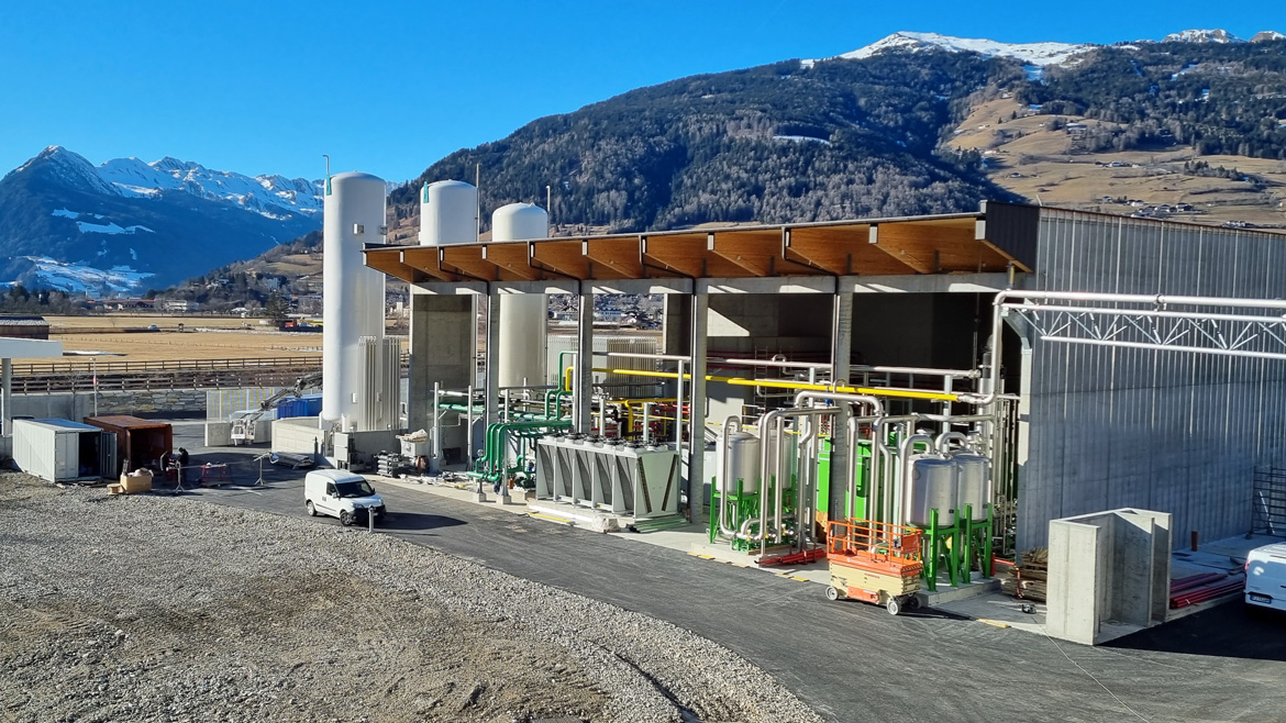L’impianto di Biogas Wipptal srl a Val di Vizze.