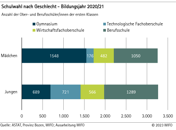 Schulwahl nach Geschlecht